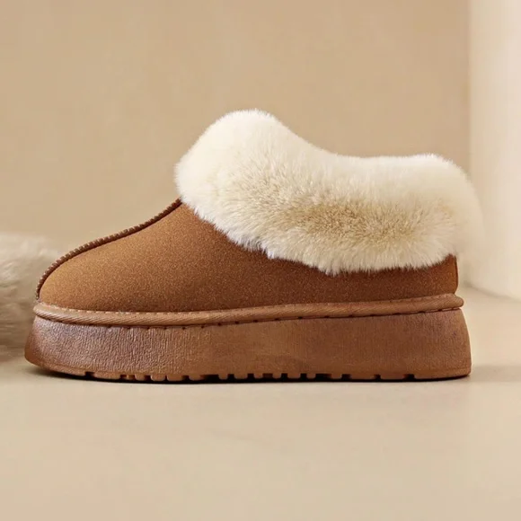 Fluffy Snow slip on Boots - Picture 3 of 7